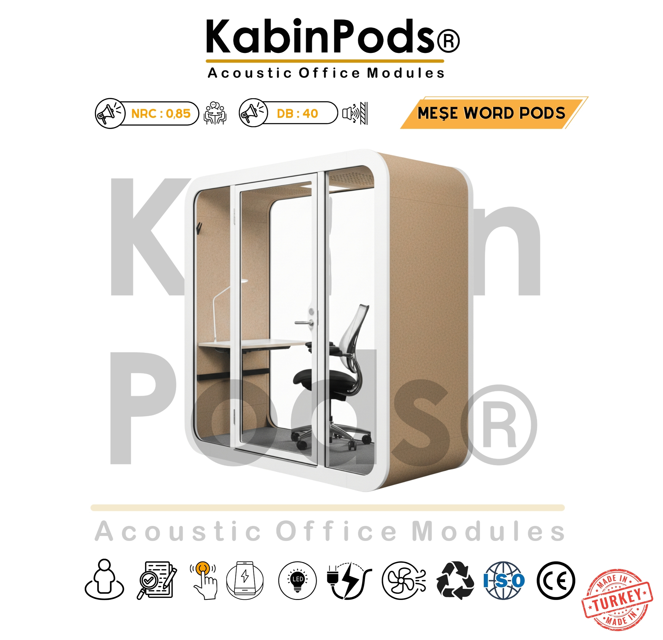 Çalışma Kabini Seçerken Nelere Dikkat Edilmeli? - Çalışma Kabini WorkPod WP-187 4-6-8 Kişilik Ses Yalıtımlı Kabin